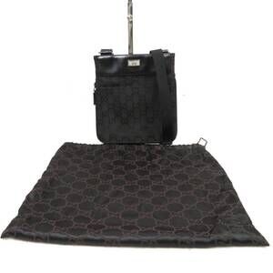 Gucci GG Canvas shoulder bag black monogram